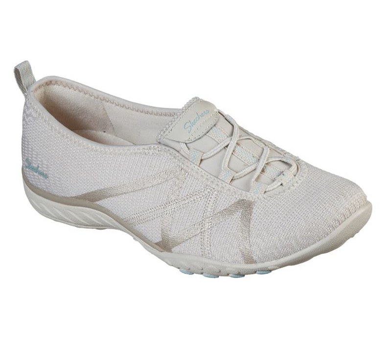 Skechers Dam Beige Slip On - Relaxed Fit: Breathe-Easy - A-Look - Sverige (JKAVP-7912)